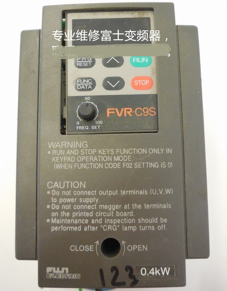 富士变频调速器过流 过压 过载维修 富士FVR0.4C9S-7EN变频器维修